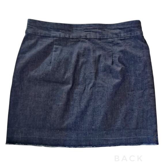 CROFT & BORROW Stretch Denim Mini Skirt Skort Size 14P Regular Activewear Simple - Picture 4 of 7